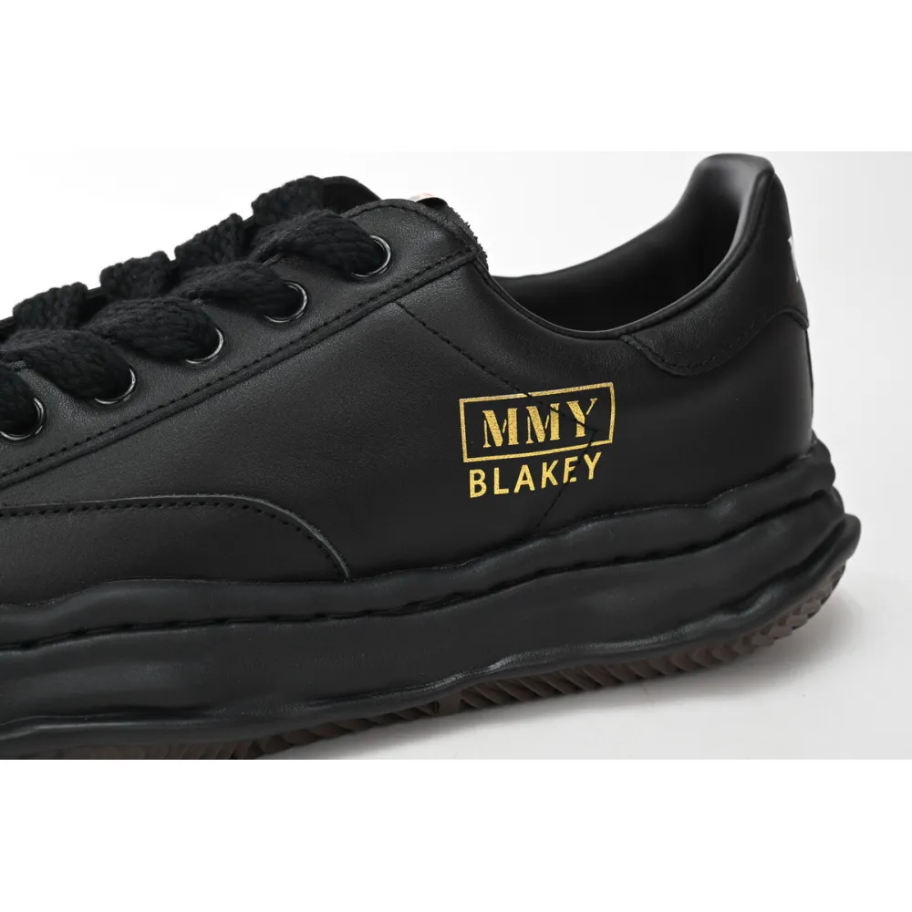 Maison Mihara Yasuhiro Blakey OG Sole Leather Low Black A06FW702-BLK
