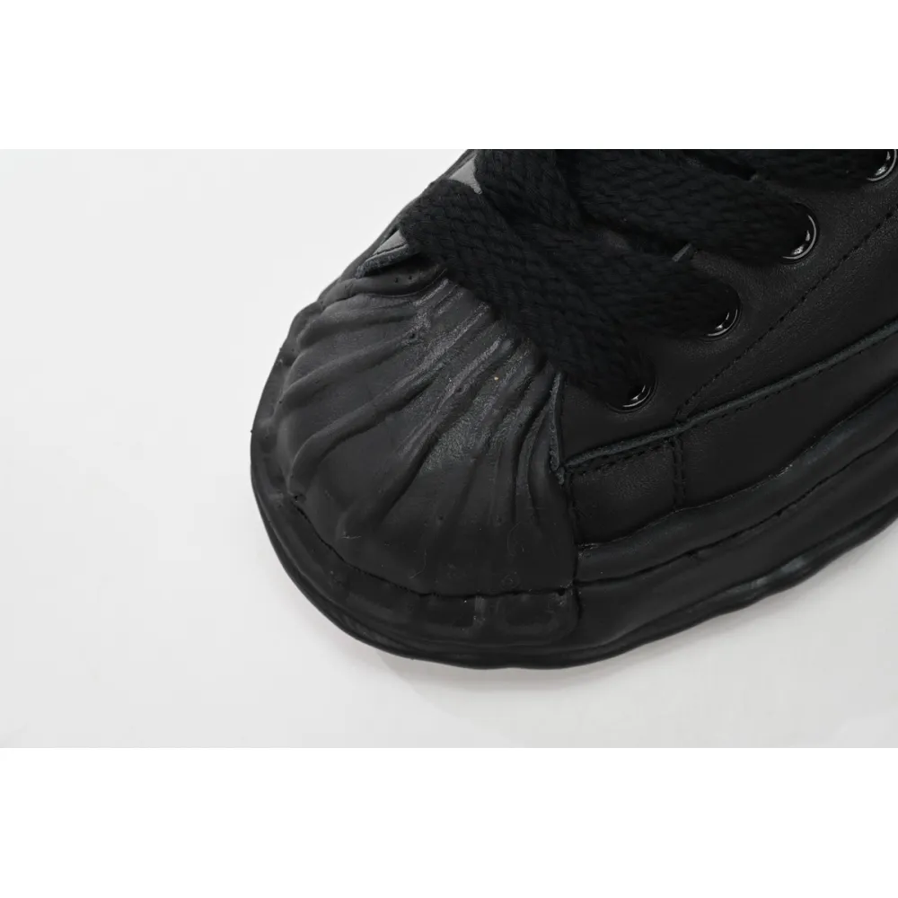 Maison Mihara Yasuhiro Blakey OG Sole Leather Low Black A06FW702-BLK