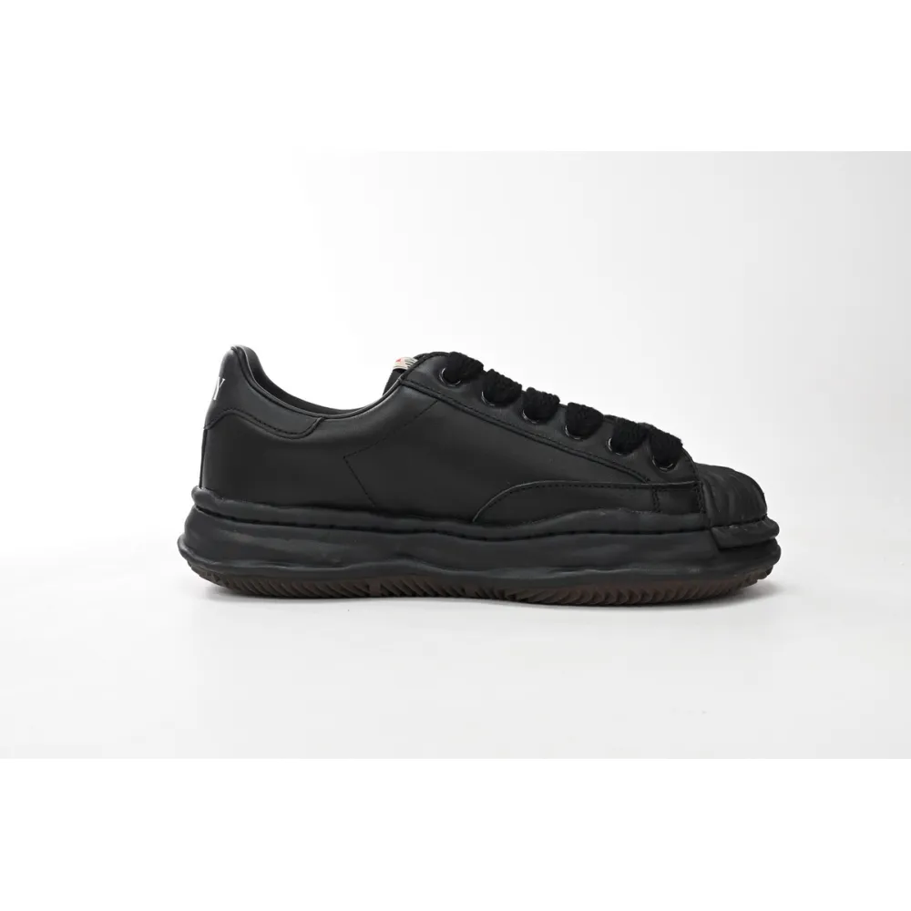 Maison Mihara Yasuhiro Blakey OG Sole Leather Low Black A06FW702-BLK