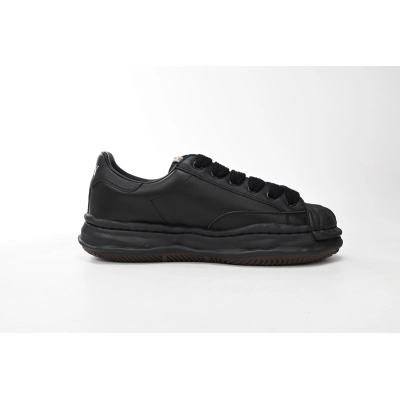 Maison Mihara Yasuhiro Blakey OG Sole Leather Low Black A06FW702-BLK 02
