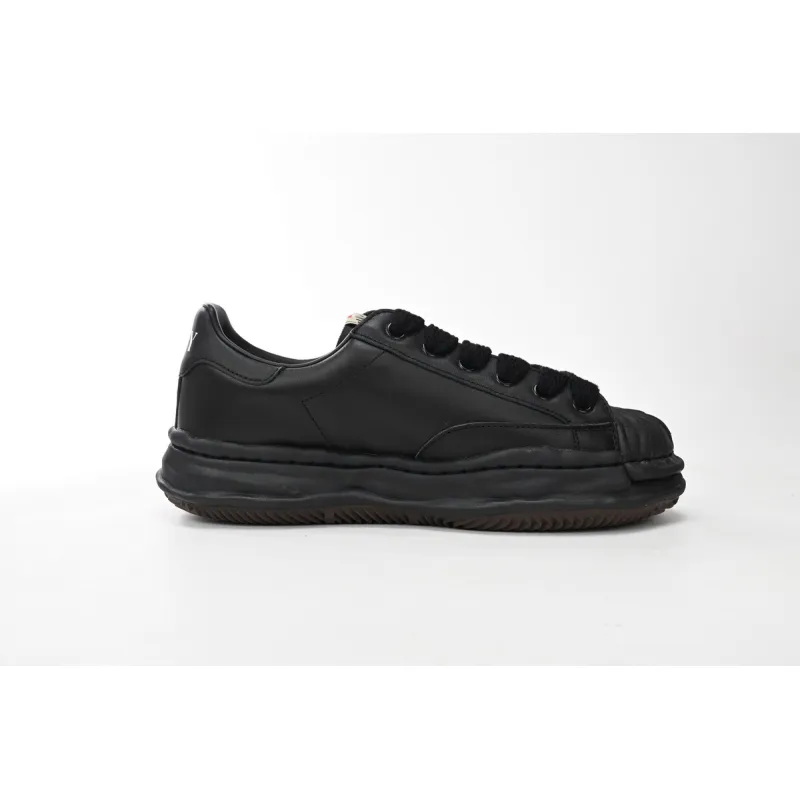 Maison Mihara Yasuhiro Blakey OG Sole Leather Low Black A06FW702-BLK
