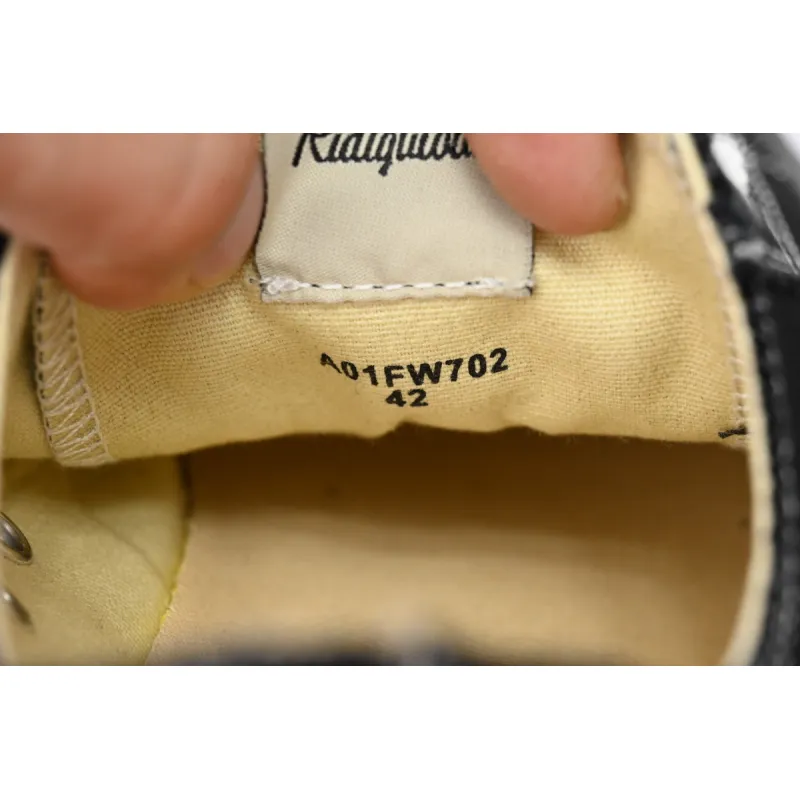 Maison Mihara Yasuhiro Hank OG Sole Canvas Low Black A05FW702