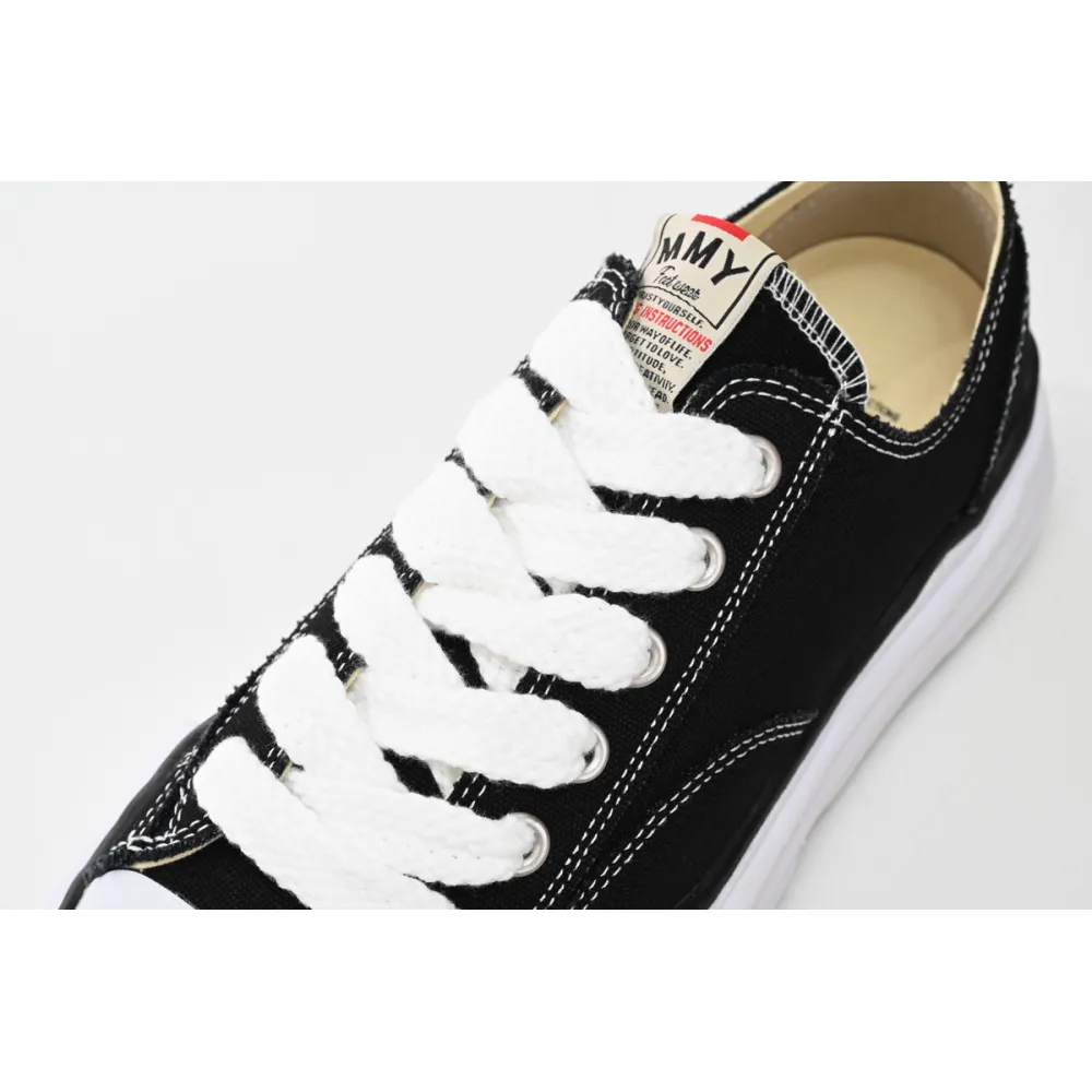 Maison Mihara Yasuhiro Hank OG Sole Canvas Low Black A05FW702