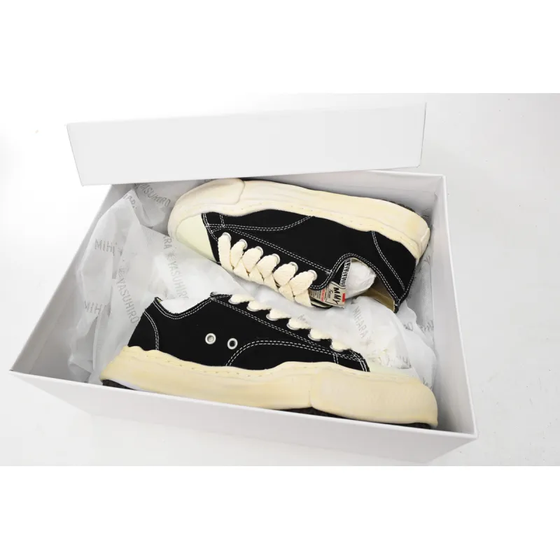 Maison Mihara Yasuhiro Peterson OG Sole Canvas Low Black A09FW733