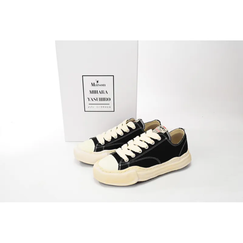 Maison Mihara Yasuhiro Peterson OG Sole Canvas Low Black A09FW733