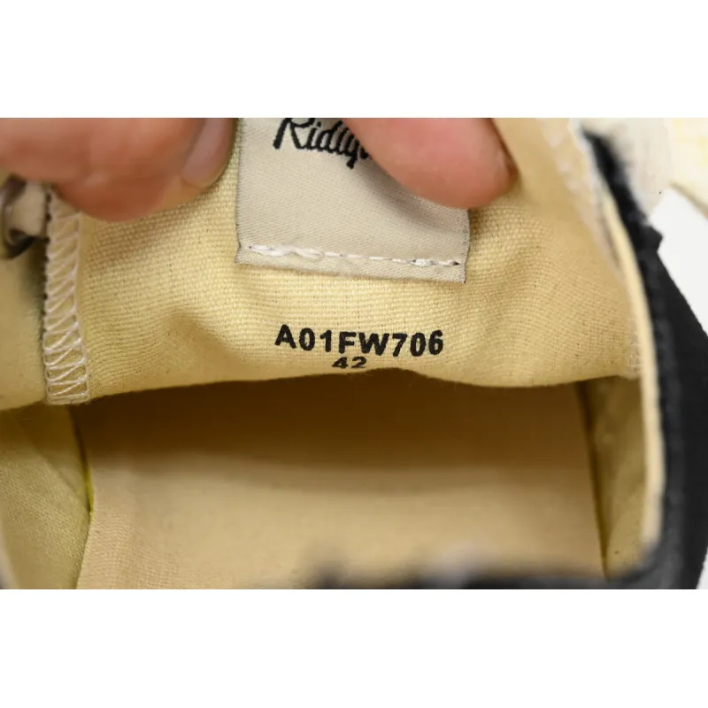 Maison Mihara Yasuhiro Peterson OG Sole Canvas Low Black A09FW733