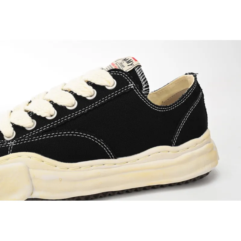 Maison Mihara Yasuhiro Peterson OG Sole Canvas Low Black A09FW733