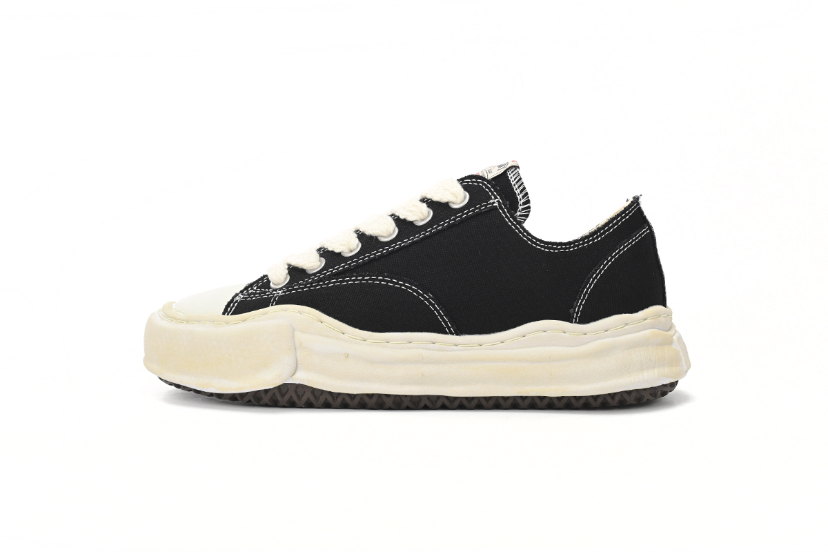 Maison Mihara Yasuhiro Peterson OG Sole Canvas Low Black A09FW733