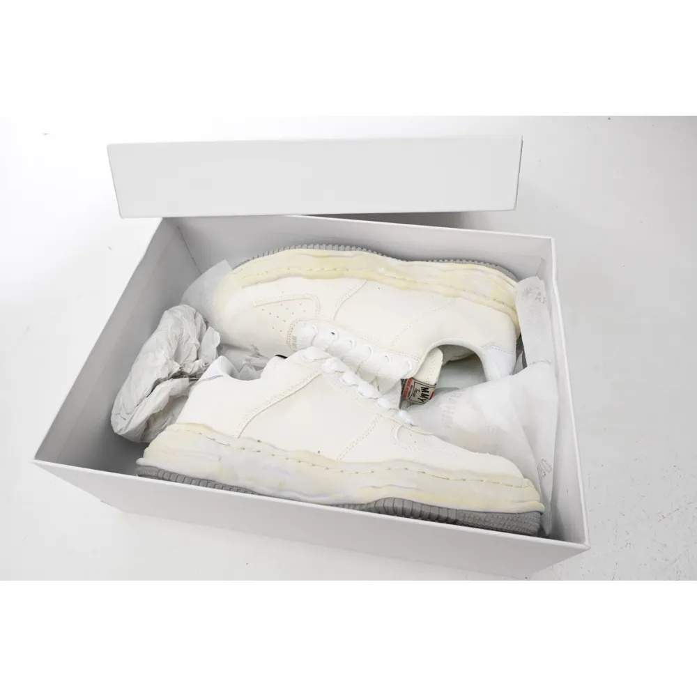 Maison Mihara Yasuhiro Wayne OG Sole Washed Canvas Low White A08FW708