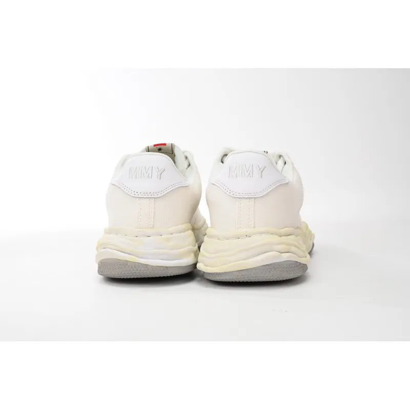 Maison Mihara Yasuhiro Wayne OG Sole Washed Canvas Low White A08FW708