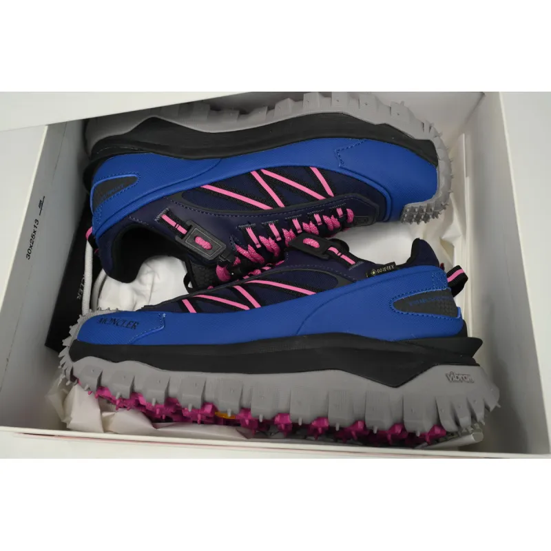 Moncler Trailgrip Fluorescent Black Black Blue  I209B 4M00230 M2962  