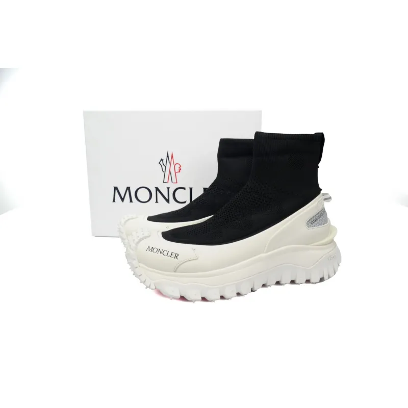 Moncler Trailgrip Leather Black And White  J109A4M 00040 M3809 
