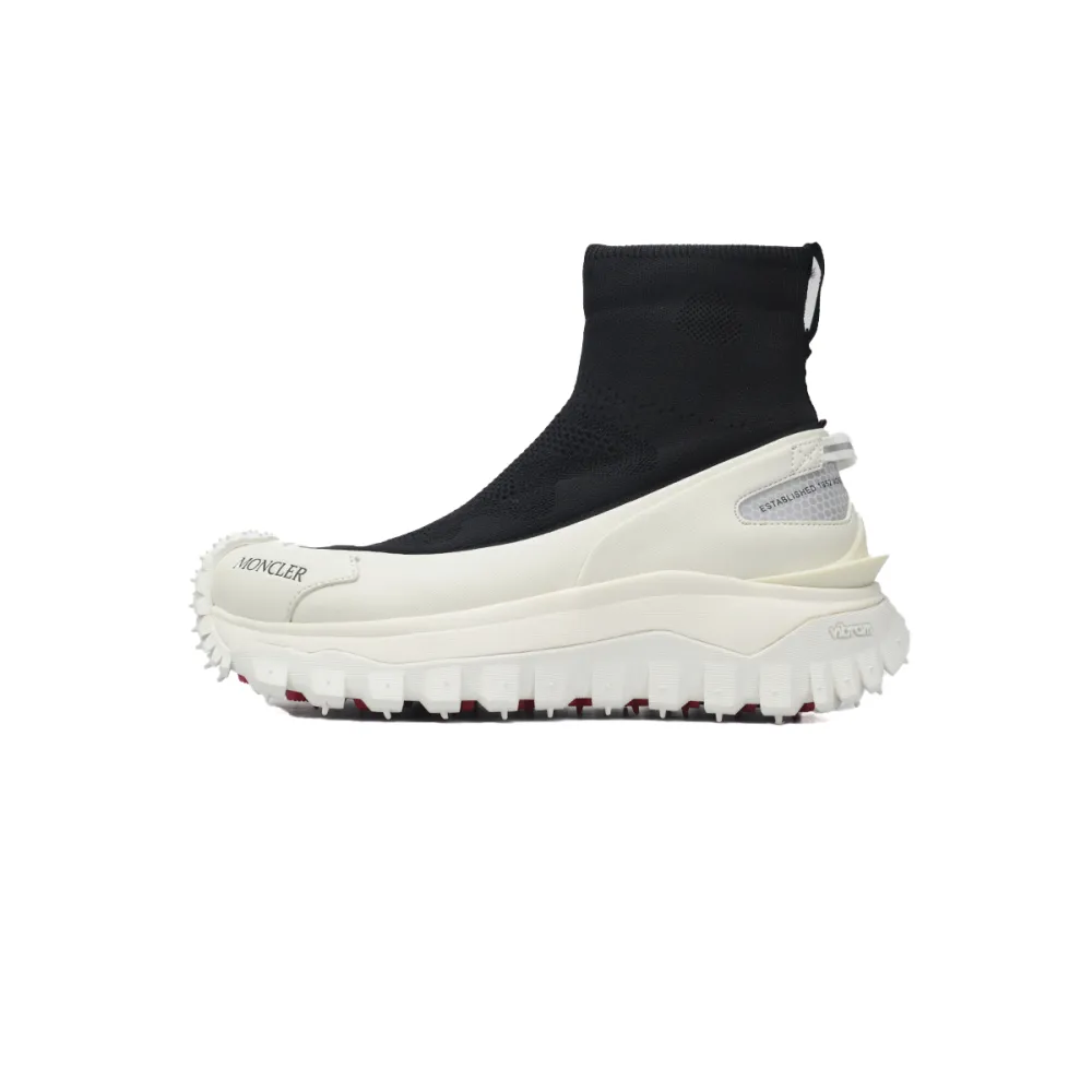 Moncler Trailgrip Leather Black And White  J109A4M 00040 M3809 