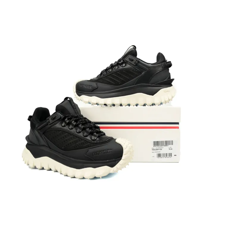 Moncler Trailgrip Leather Black And White  J109B 4M00020 M3211
