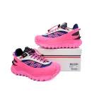 Moncler Trailgrip Leather Black Blue Pink  4M00010 M2670 