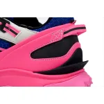Moncler Trailgrip Leather Black Blue Pink  4M00010 M2670 