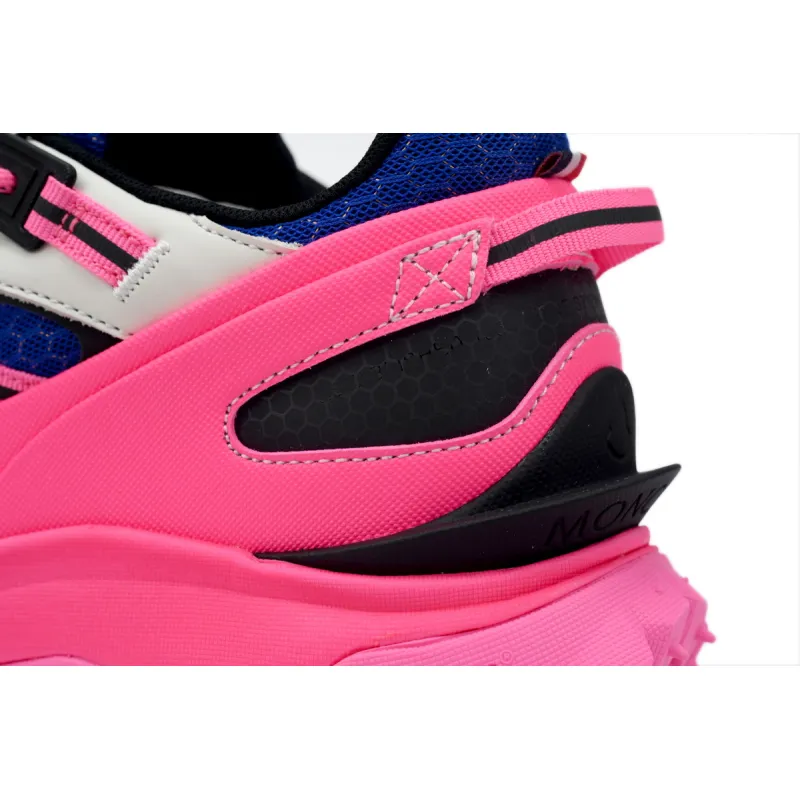 Moncler Trailgrip Leather Black Blue Pink  4M00010 M2670 