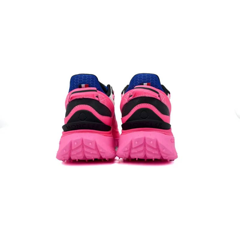 Moncler Trailgrip Leather Black Blue Pink  4M00010 M2670 