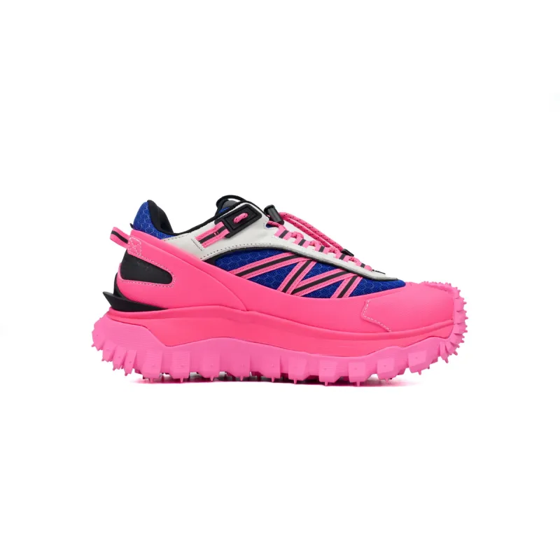 Moncler Trailgrip Leather Black Blue Pink  4M00010 M2670 