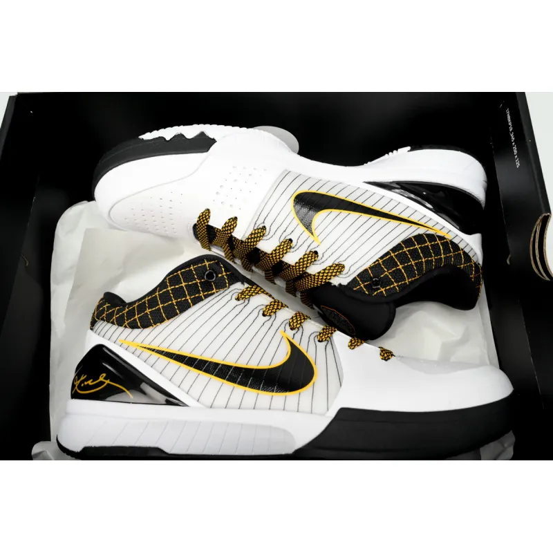 Nike Kobe 4 Protro White Black Del Sol  AV6339-101