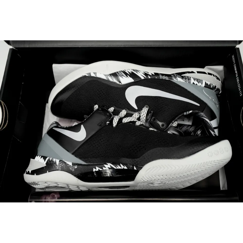 Nike Kobe 8 System Philippines Black Silver  613959-001 