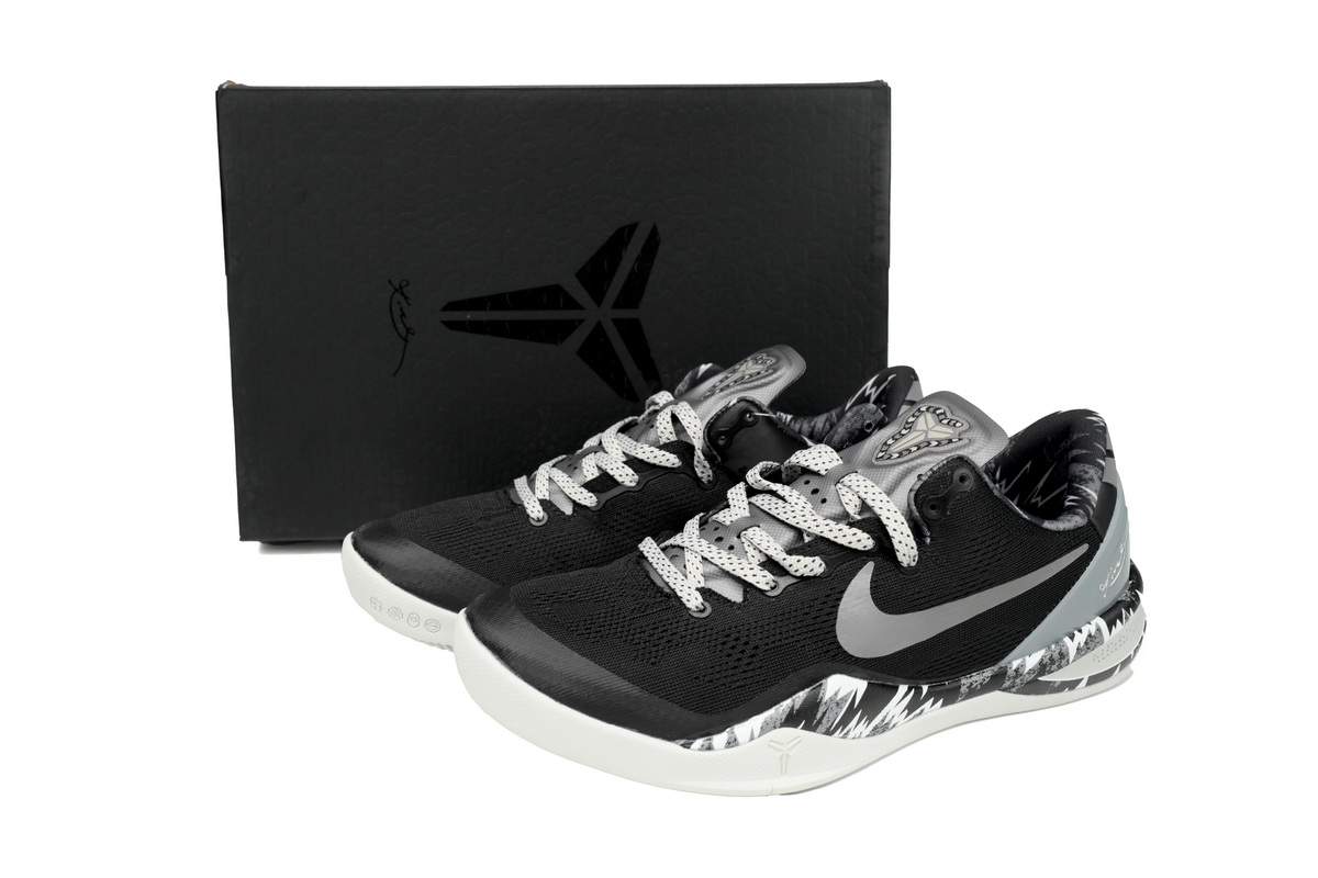 Nike Kobe 8 System Philippines Black Silver  613959-001 