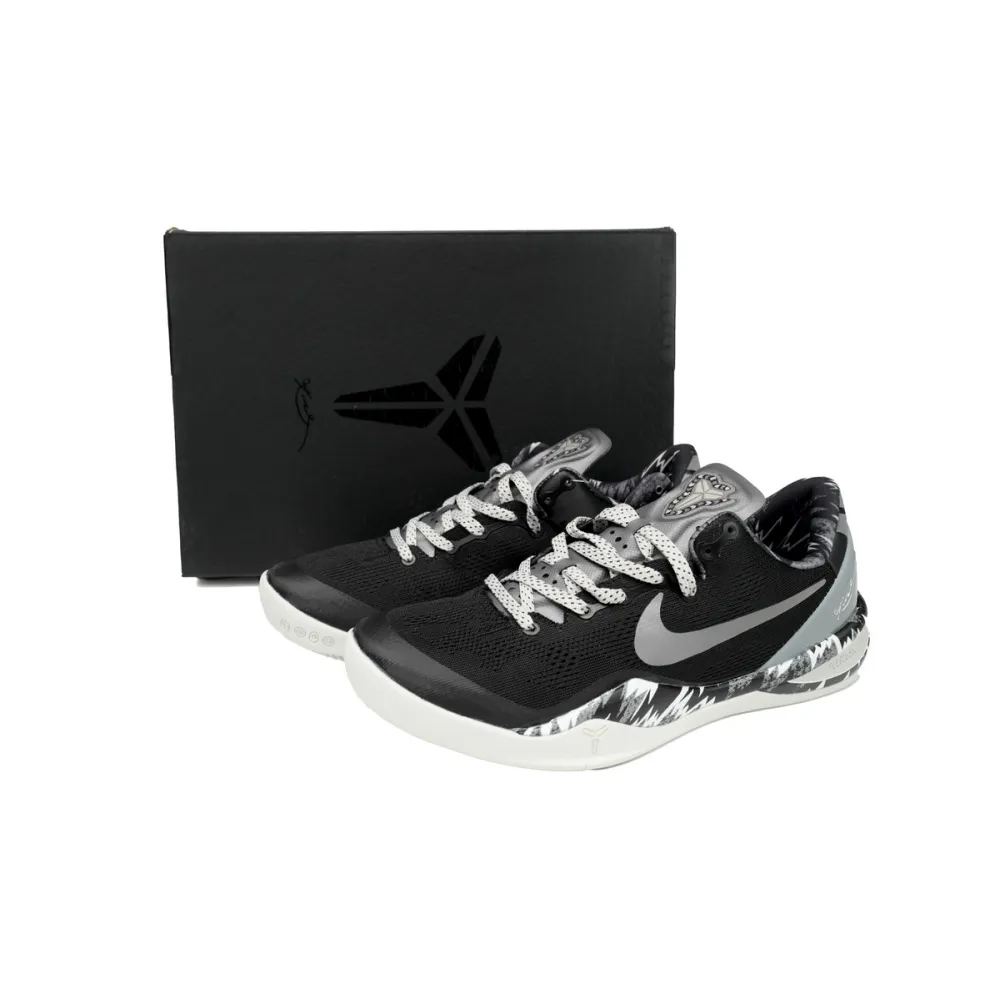 Nike Kobe 8 System Philippines Black Silver  613959-001 