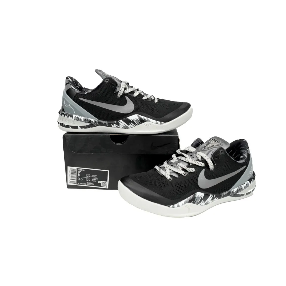 Nike Kobe 8 System Philippines Black Silver  613959-001 