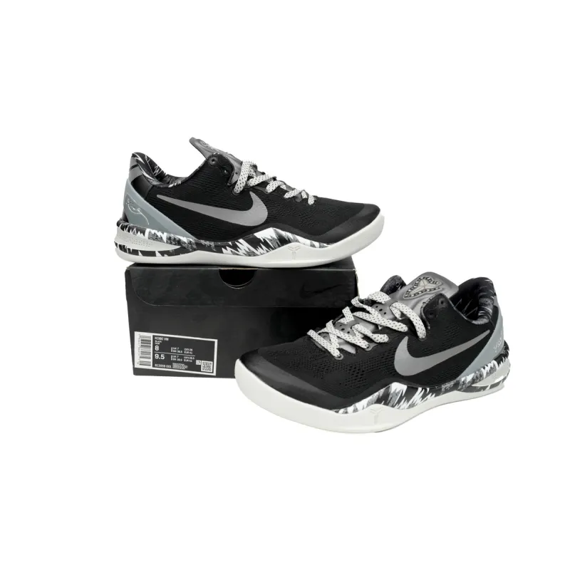 Nike Kobe 8 System Philippines Black Silver  613959-001 