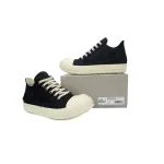 Rick Owens DRKSHDW Fogachine Slashed Stretch Denim Low Black Milk  DU01B7802 SBSLH 911