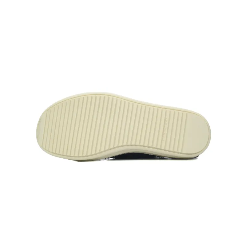 Rick Owens DRKSHDW Fogachine Slashed Stretch Denim Low Black Milk  DU01B7802 SBSLH 911
