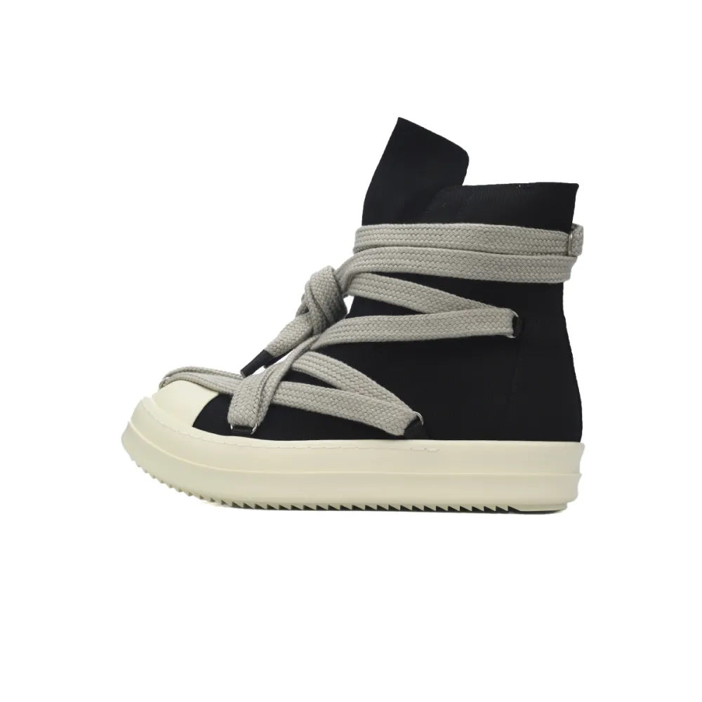 Rick Owens DRKSHDW Hexa High Black Pearl Milk Fat Lace DU02C5805 DOW2 9811