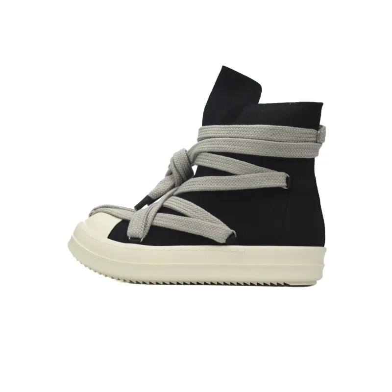 Rick Owens DRKSHDW Hexa High Black Pearl Milk Fat Lace DU02C5805 DOW2 9811