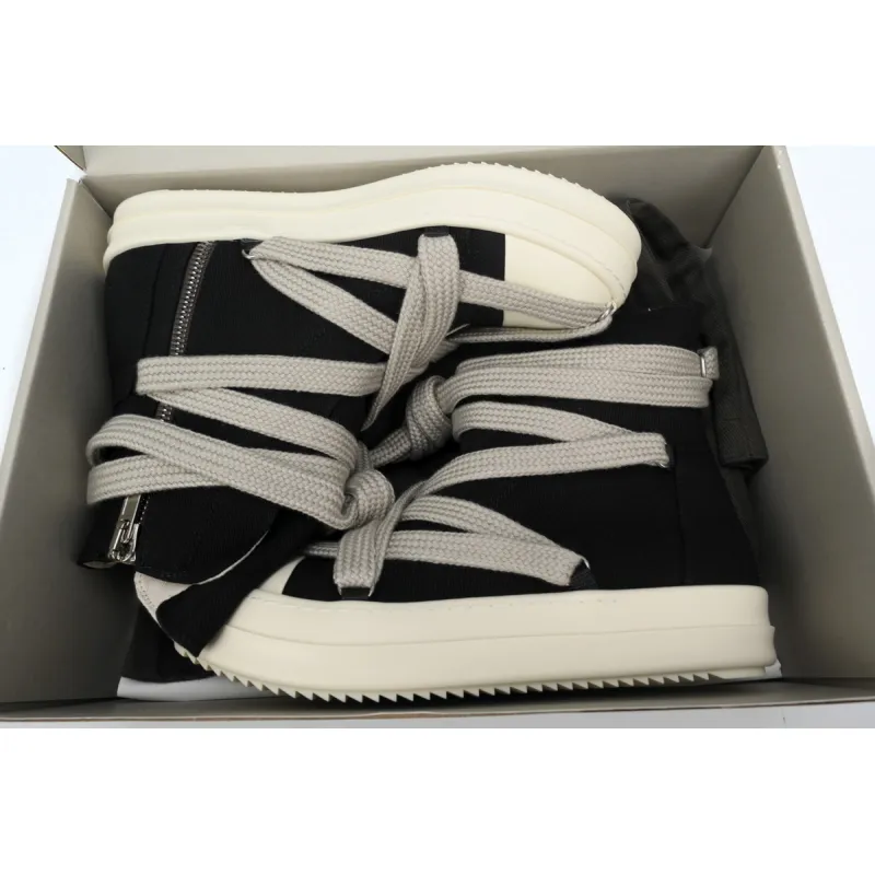 Rick Owens DRKSHDW Hexa High Black Pearl Milk Fat Lace DU02C5805 DOW2 9811