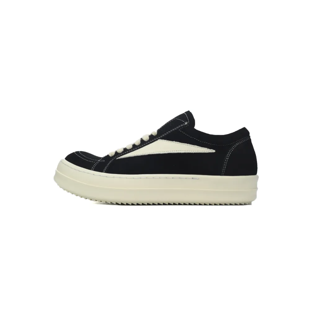 Rick Owens Luxor Low Sneaks Black Cream   DU02C5803-DO-911