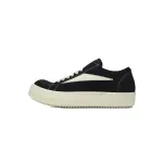 Rick Owens Luxor Low Sneaks Black Cream   DU02C5803-DO-911
