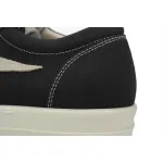 Rick Owens DRKSHDW Vintage Sneaks Canvas Black Milk DU02C5803-DO-911