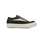 Rick Owens DRKSHDW Vintage Sneaks Canvas Black Milk DU02C5803-DO-911