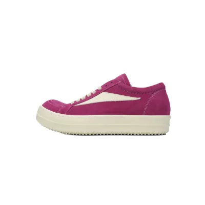 Rick Owens EDFU Vintage Sneaks Velour Suede Hot Pink Milk White  RP01C5888_LVSLPO_1311 01