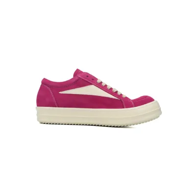 Rick Owens EDFU Vintage Sneaks Velour Suede Hot Pink Milk White  RP01C5888_LVSLPO_1311 02