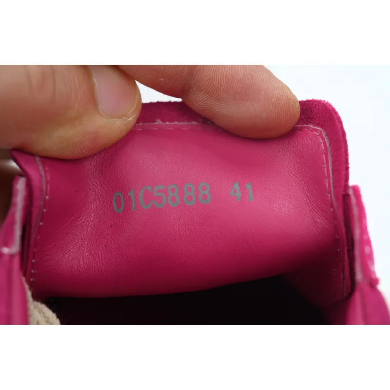 Rick Owens EDFU Vintage Sneaks Velour Suede Hot Pink Milk White  RP01C5888_LVSLPO_1311