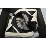 Rick Owens GeoBasket Oversized Eylet Black Milk RU02B2894-LPOW1-911
