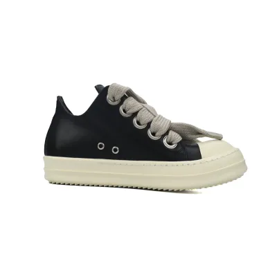 Rick Owens Luxor Low Sneaks Black and White  02