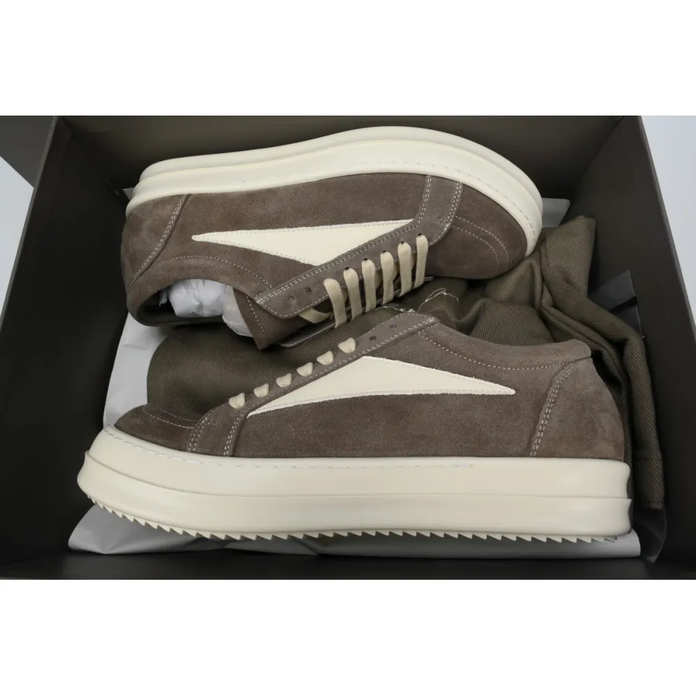 Rick Owens Vintage Sneaks Mocha  RU02B2897-LVSLPO-7811