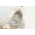  Louis Vuitton Leather lace up Fashionable Board Shoes Grey 51BCOLRB