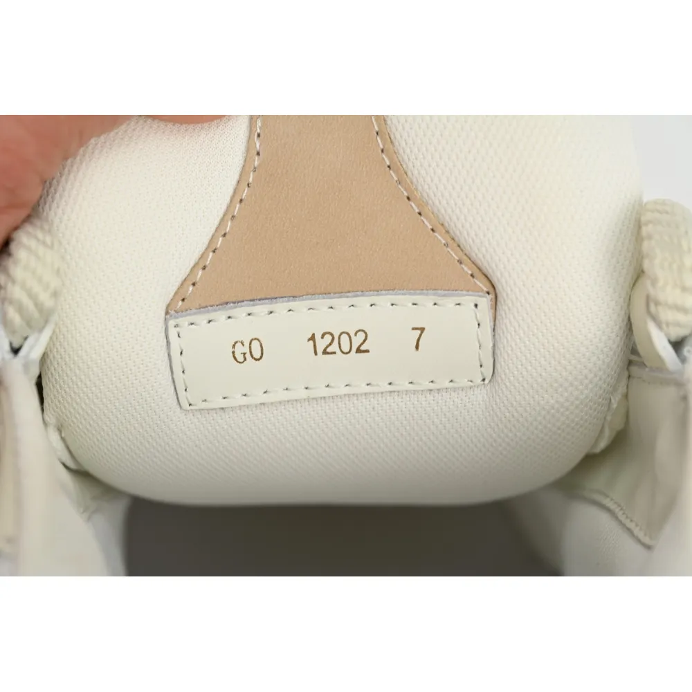  Louis Vuitton Leather lace up Fashionable Board Shoes Grey 51BCOLRB