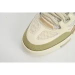  Louis Vuitton Leather lace up Fashionable Board Shoes Grey 51BCOLRB