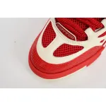  Louis Vuitton Leather lace up Fashionable Board Shoes Red 51BCOLRB