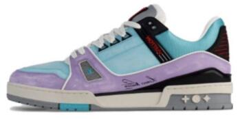  Louis Vuitton Trainer Blue Purple