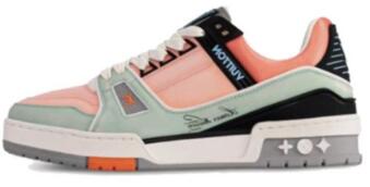 Louis Vuitton LV Trainer Orange Teal Vintage 1ACEFX
